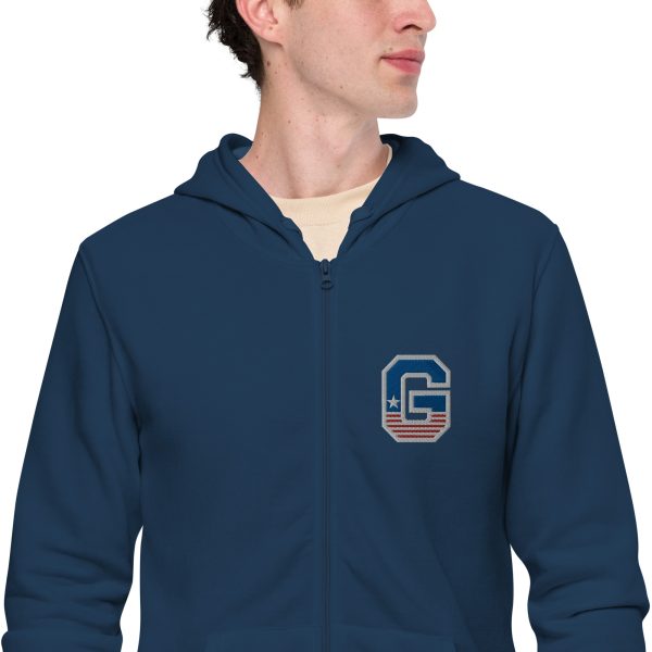 Sudadera GRESOL BORDADO con capucha y cremallera unisex