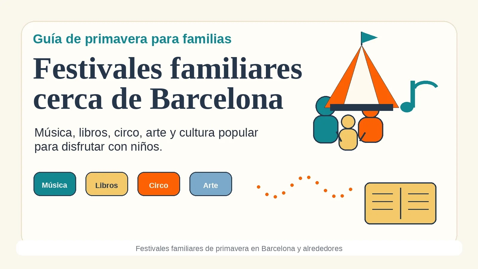 Festivales familiares de primavera cerca de Barcelona con niños